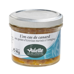 L'En-Cas de Canard aux Queues d'Ecrevisses Marinées à l'Armagnac