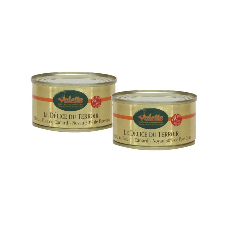 Lot de 2 Pâtés au Foie de Canard - Maison Valette
