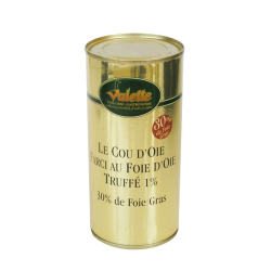 Le Cou d'Oie Farci au Foie d'Oie Truffé 1% (30% de Foie Gras) 
