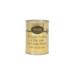 La Caille Fourrée au Foie Gras de Canard Entier (30 % de Foie Gras) 