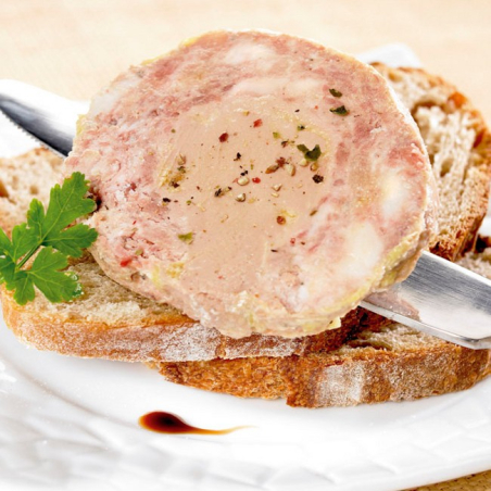 Dès 110 € d'achat : "Le Fameux Papitou" Pâté au Foie de Canard (Noyau 30% de Bloc de Foie Gras)