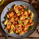 Les Raviolinis Chèvre et Pesto, Sauce Tomate et Basilic, le bocal de 350 g