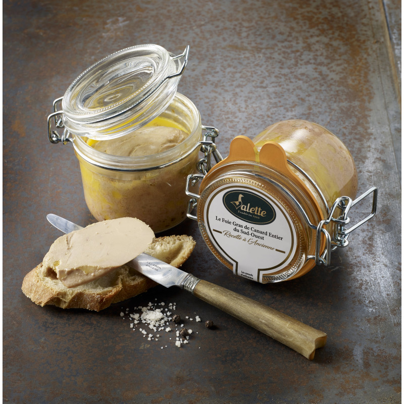 Le Foie Gras de Canard Entier du Périgord « Recette à l’Ancienne » Conserve - Lot de 2 bocaux de 125 g