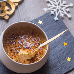 La Crème Brûlée au Bloc de Foie Gras de Canard et au Vinaigre Balsamique