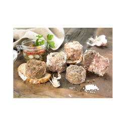 Le lot de 3 "La Terrine de Chevreuil à la Fine Champagne", les 3 bocaux de 180 g