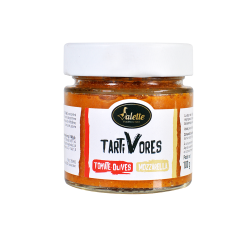 TartiVores - Tartinable aux Tomates, Olives et Mozzarella, bocal 100 g