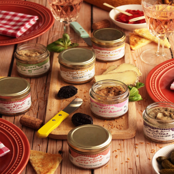 Le lot de 2 Terrines de volaille au Pesto Rouge et Piquillos, 2 x 130 g