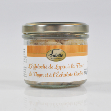 L’Effiloché de Lapin à la Fleur de Thym et à l’Échalote Ciselée, 90 g