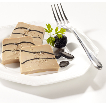 Foie Gras d'Oie Entier Mi-Cuit & Truffé en Millefeuille - Valette