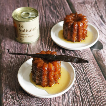 Le lot de 3 "Le Solitaire" canelés au sirop de rhum boite 90 g