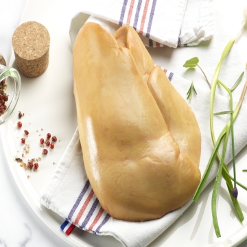 Foie gras de canard cru "extra gastronomie" certifié IGP Sud-Ouest sous vide 550 g