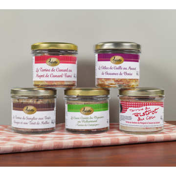 Le lot de 5 terrines de 90 g WVTB1