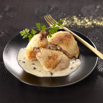Mijoté de Poulet sauce au foie gras et aux Morilles bocal de 350 g