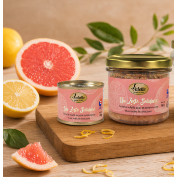 Un zeste solidaire : La terrine de volaille au jus de pamplemousse et zestes de citron bocal 90 g WV06