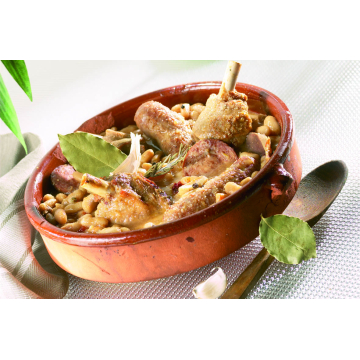 Le Gourmand - Cassoulet au Confit de Canard à la Saucisse de toulouse et aux gésiers d'oie boîte 2kg  WV06