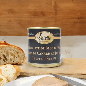 Bloc de Foie Gras au Jus de Truffes - Spécialité Valette