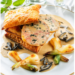 Le Cou d'Oie Farci au Foie d'Oie et sa farce a la Truffe Noire du Périgord 1% (30% de Foie Gras) - boîte 390 g