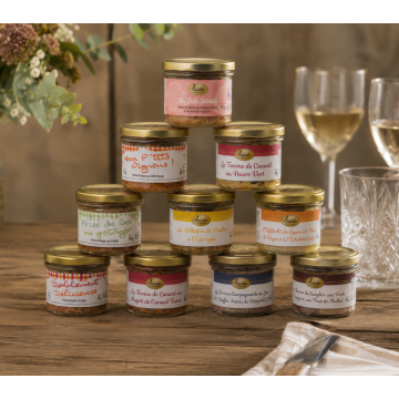 Le lot de 10 Terrines en bocaux 90 g WP01