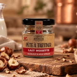 Pâte à tartiner Lait et Noisettes, bocal de 30g