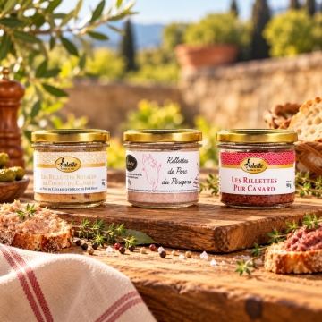 Le Lot de 3 Rillettes, 3x90g - Valette Foie Gras