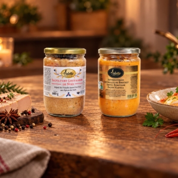 Le lot de 2 plats festifs - Valette Foie Gras