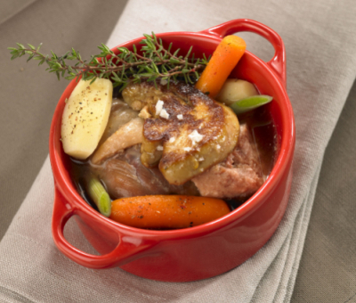 Le pot-au-feu de foie gras de canard du Périgord et son farçou