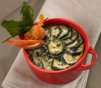 La cocotte de légumes au canard confit, façon tian