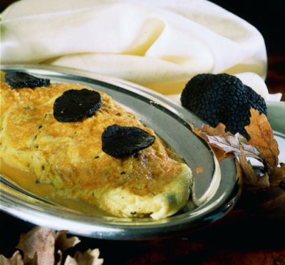 L'omelette aux truffes noires