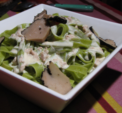 Les tagliatelles au foie gras et truffes de la Saint-Jean