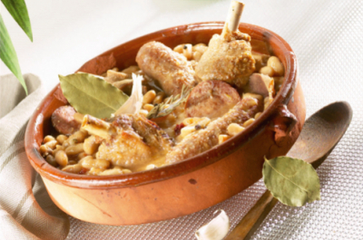 Le cassoulet au confit de canard "Express"