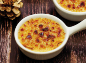 Crème Brulée au Parmesan et Truffe Noire du Périgord