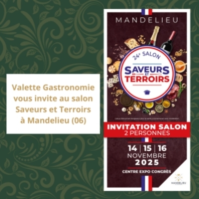 Votre invitation : Salon Saveurs et Terroirs à Mandelieu