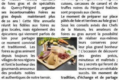 Foires au Gras Valette : Un évènement unique et convivial