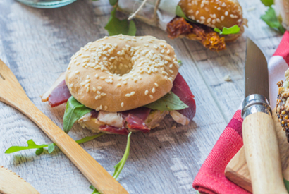 Mini bagel revisité à la Périgourdine