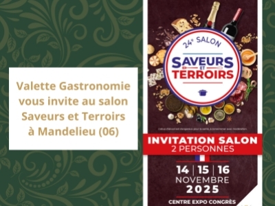 Votre invitation : Salon Saveurs et Terroirs à Mandelieu
