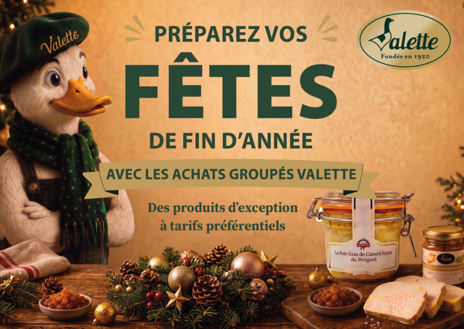 Offre achats groupés Valette 2026 pour les fêtes de fin d’année
