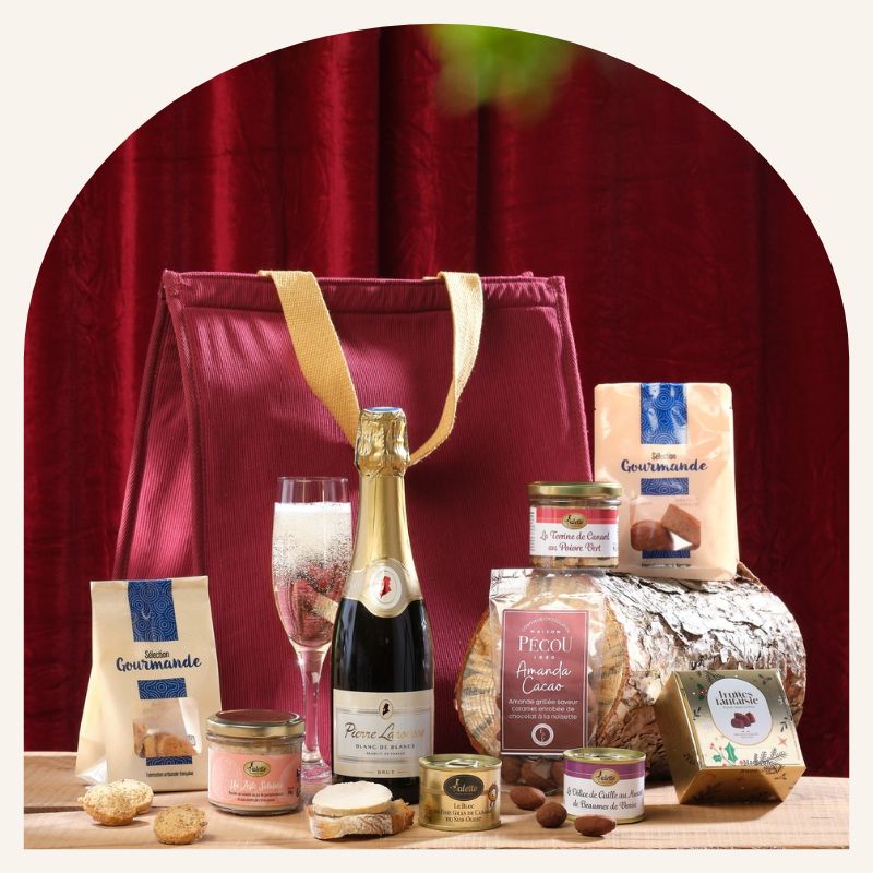 Coffret gourmand Valette avec spécialités salées et douceurs, collection CSE 2026–2027